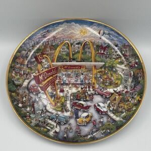 McDonald's Golden Moments Plate Limited Edition Collectible Franklin Mint #J9750